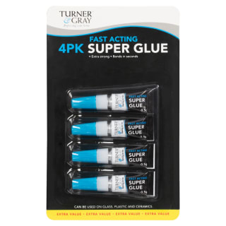 Turner & Gray Fast Acting Super Glue 4pk