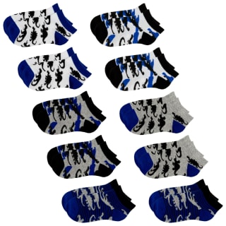 Younger Kids Trainer Socks 10pk - Assorted