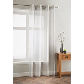 Home Collection Amber Voile 55 x 90&quot; - Grey