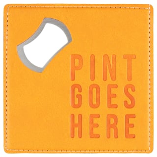Father's Day Bottle Opener & Coaster - Pint Goes Here