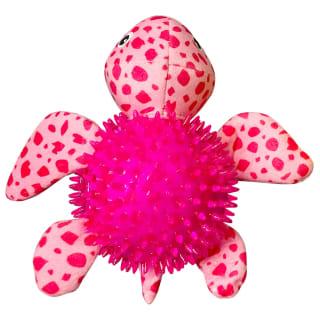 Cool Vibes Spiky Turtle Dog Toy - Pink