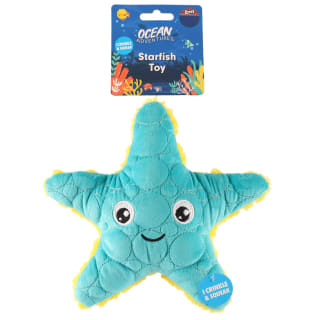 Ocean Adventures Tough Starfish Dog Toy - Turquoise