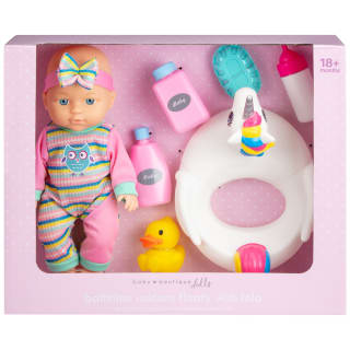 Baby Boutique Bathtime Doll Playset - Unicorn Floaty with Lola