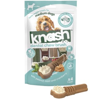 Knash Dental Chew Brush 4pk - Medium Dogs