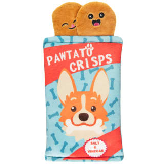 Crinkly Crisps Dog Toy - Blue