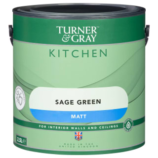 Turner & Gray Kitchen Matt Paint 2.5L - Sage Green