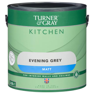 Turner & Gray Kitchen Matt Paint 2.5L - Evening Grey