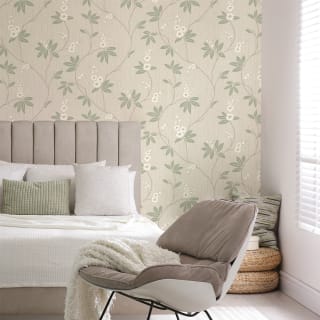 409086-amelie-blossom-beige-and-green-wallpaper-2