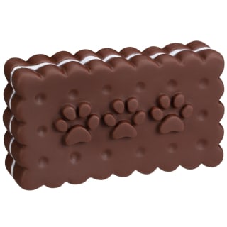 Squeaky Biscuits Dog Toy - Chocolate