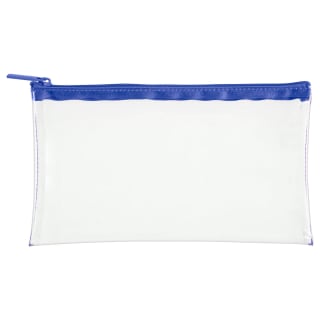 Clear Pencil Case - Blue