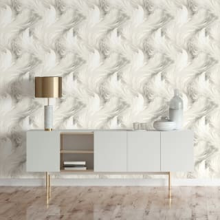 Muriva Ivory Plumes Wallpaper