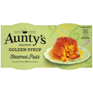 Aunty's Golden Syrup Steamed Puds 2pk