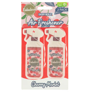 Fabulosa Car Air Freshener 2pk - Cherry Merlot