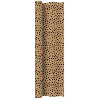Kraft Patterned Wrapping Paper 5m - Spots