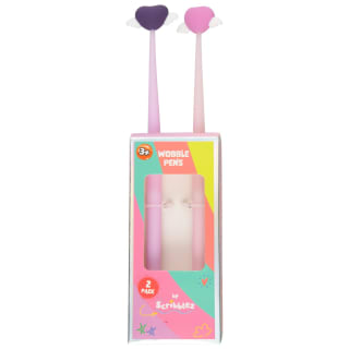 Scribblez Wobbly Pens 2pk - Hearts
