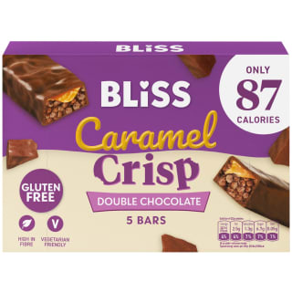 Bliss Caramel Crisp Double Chocolate Bars 5pk