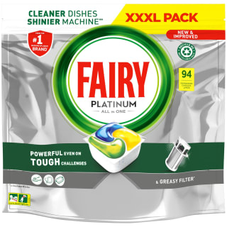 Fairy Platinum All-In-One Dishwasher Capsules 94pk