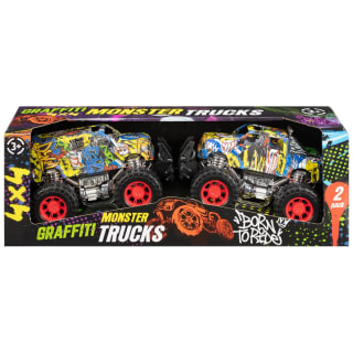 Graffiti Monster Truck 2pk