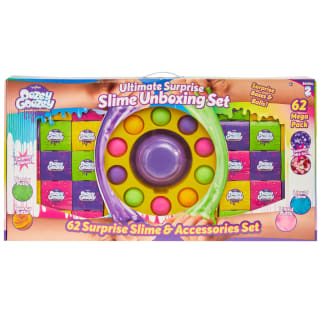 Oozey Goozey Ultimate Surprise Slime Unboxing Set 62pcs