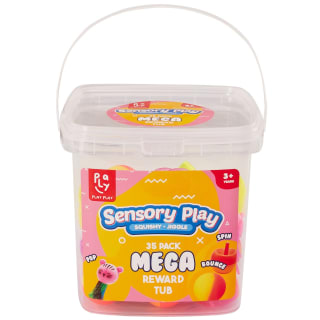 Sensory Play Mega Reward Tub 35pk - Pink