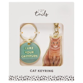 A Tale of Tails Cat Keyring - I Like Your Cattitude