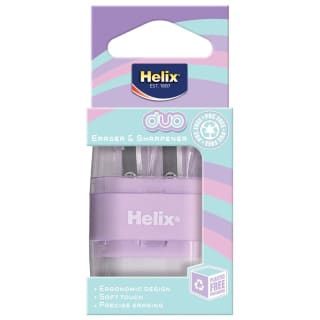 Helix Duo Eraser & Sharpener - Purple