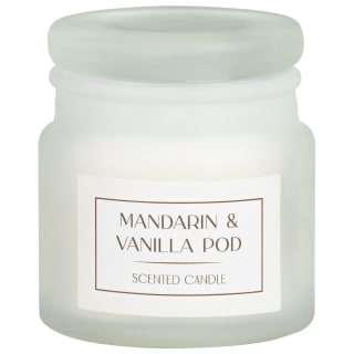 Mini Glass Candle With Lid - Mandarin & Vanilla