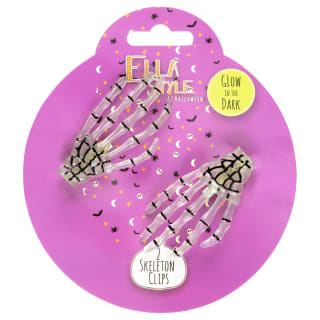 Ella Style At Halloween Skeleton Clips 2pk