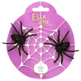 Ella Style At Halloween Spider Clips 2pk