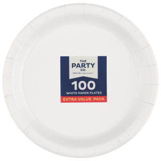 The Party Co. White Paper Plates 100pk