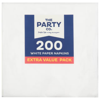 The Party Co. White Paper Napkins 200pk