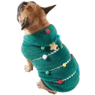 Large Christmas Dog Hoodie - Tree