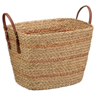 Seagrass Basket with Leather Handles