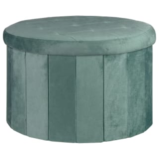 Large Round Ottoman - Green