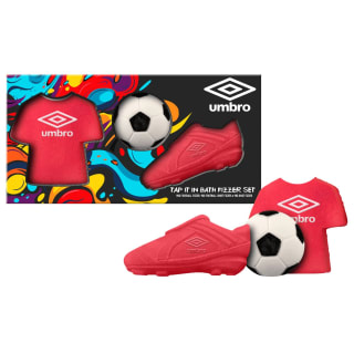 Umbro Tap It In Bath Fizzer Set 3pc - Red