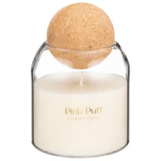Candle In Jar With Cork Ball Lid