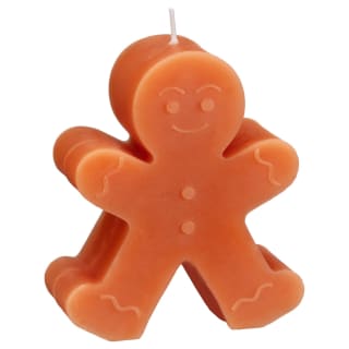 Christmas Gingerbread Man Candle