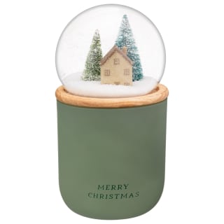 Snow Globe Candle - Green