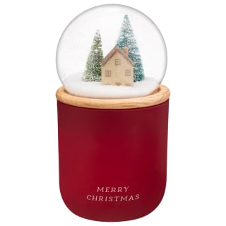 Snow Globe Candle - Red
