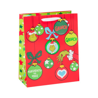 Grinch Large Christmas Gift Bag - Red