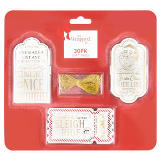 All Wrapped Up Vintage Christmas Gift Tags 30pk