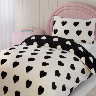 Simply Kids Fleece Duvet Set - Hearts