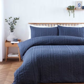 Hadley Double Duvet Set - Navy