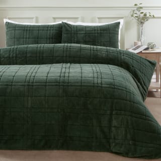 Aspen Green Check Duvet Set - Double