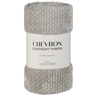 Home Collection Chevron Super Soft Throw - Mink