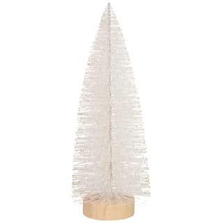 Peaceful Light Pine Tree 25cm - White