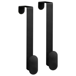 Oval Over Door Hooks 2pk - Black