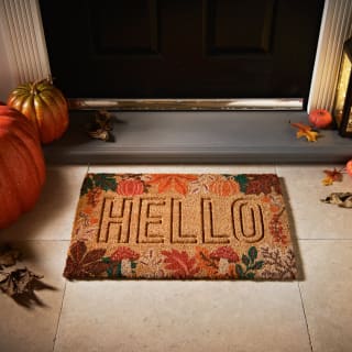Harvest Home Embossed Coir Doormat