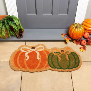 Harvest Home Pumpkin Coir Doormat