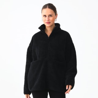 413415-ladies-plain-fleece-top-black